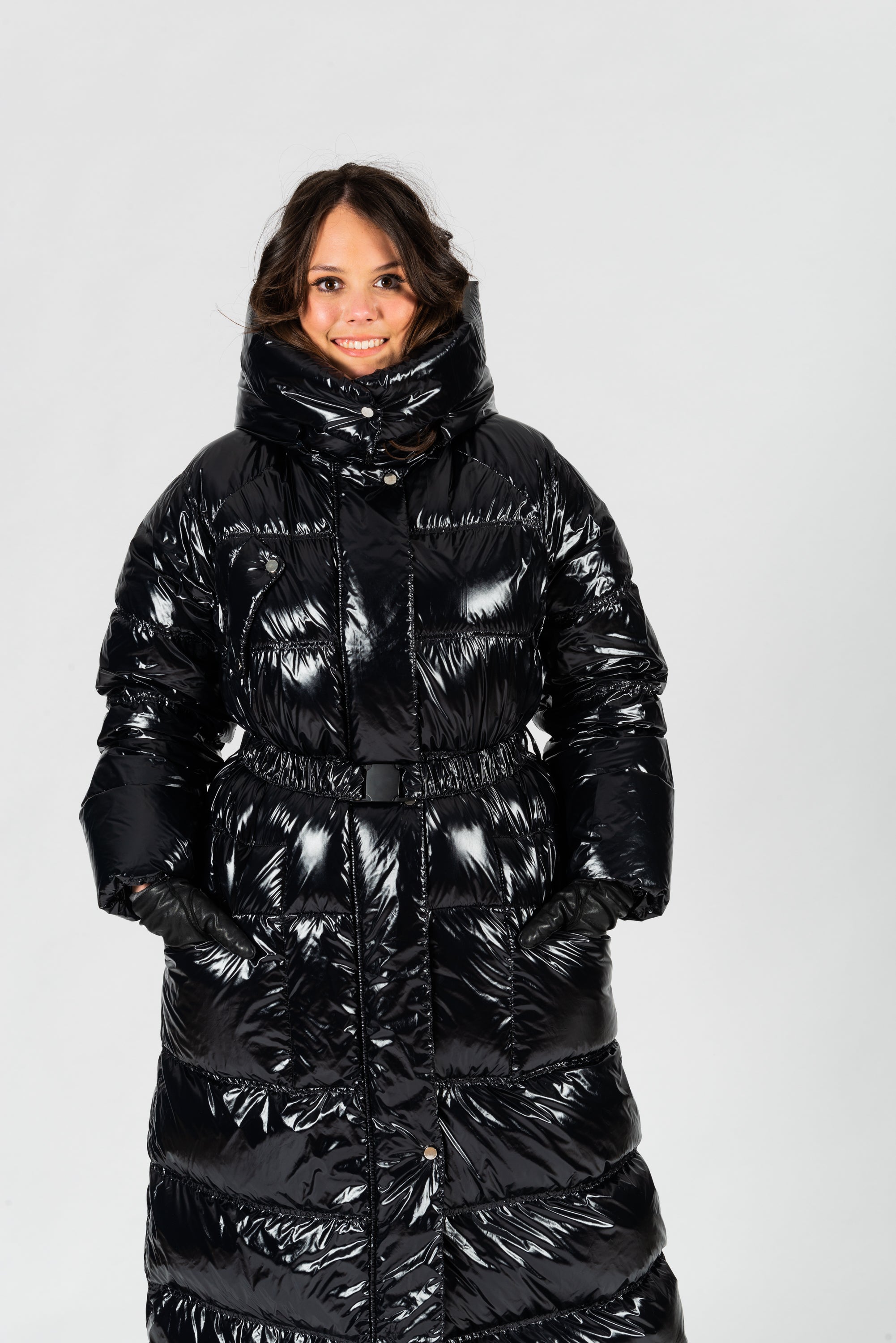 Shiny down hot sale puffer jacket